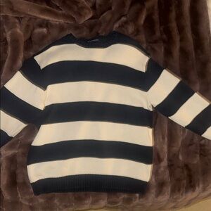 Striped Black and White Sweater
